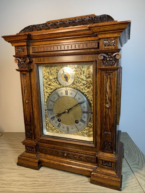 GOOD QUARTERSTRIKING LENZKIRCH BRACKET CLOCK VICTORIAN - ADDITIONAL PHOTO 13