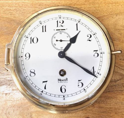ships bulkhead clock fantastic condition - CATEGORY: ANTIQUE CLOCKS - DATED 1950