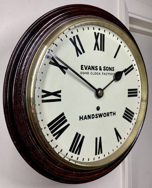 FINE VICTORIAN FUSEE DIAL WALL CLOCK EXCELLENT CONDITION - ADDITIONAL PHOTO 2
