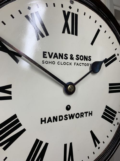 FINE VICTORIAN FUSEE DIAL WALL CLOCK EXCELLENT CONDITION - ADDITIONAL PHOTO 4