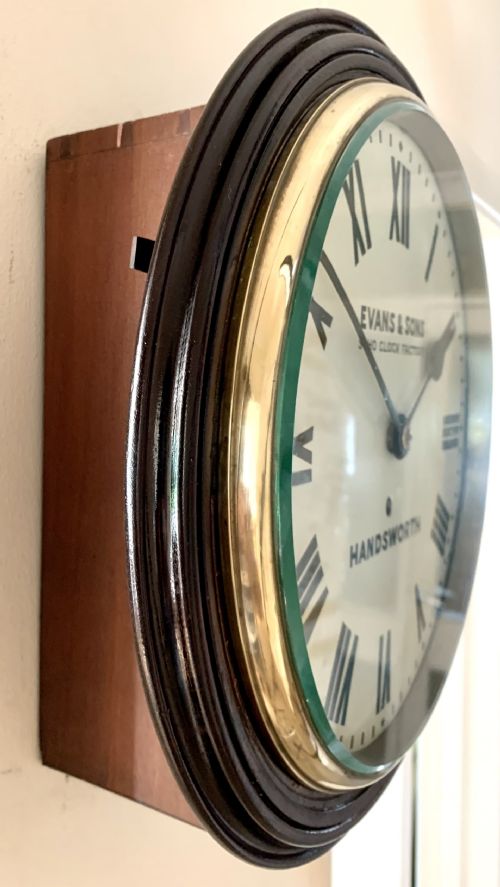FINE VICTORIAN FUSEE DIAL WALL CLOCK EXCELLENT CONDITION - ADDITIONAL PHOTO 7