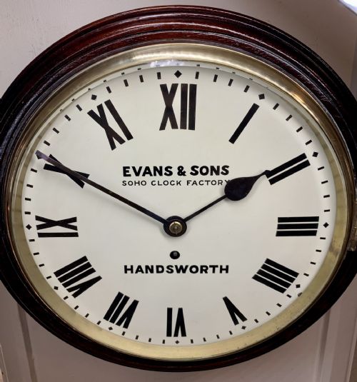 FINE VICTORIAN FUSEE DIAL WALL CLOCK EXCELLENT CONDITION - ADDITIONAL PHOTO 10