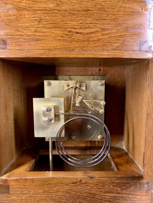 WINTERHALDER OAK BRACKETMANTEL CLOCK QUARTER STRIKING - ADDITIONAL PHOTO 4
