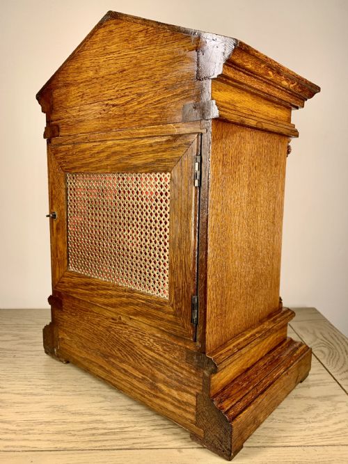 WINTERHALDER OAK BRACKETMANTEL CLOCK QUARTER STRIKING - ADDITIONAL PHOTO 6
