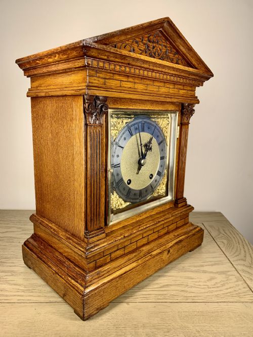 WINTERHALDER OAK BRACKETMANTEL CLOCK QUARTER STRIKING - ADDITIONAL PHOTO 8