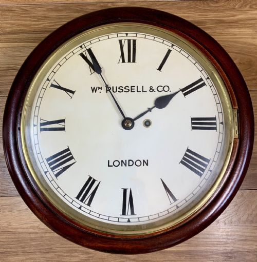 fusee dial wall clock chain driven - CATEGORY: ANTIQUE CLOCKS - DATED 1930