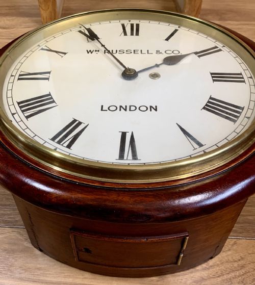 FUSEE DIAL WALL CLOCK CHAIN DRIVEN - ADDITIONAL PHOTO 1