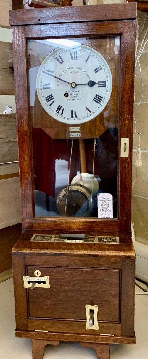 TIME RECORDER FUSEE WALL CLOCK CLOCKING IN GLEDHILL BROOK - ADDITIONAL PHOTO 21
