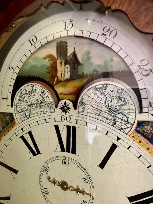 MOONPHASE LONGCASE CLOCK STUNNING VICTORIAN EBONISED AND MAHOGANY - ADDITIONAL PHOTO 19