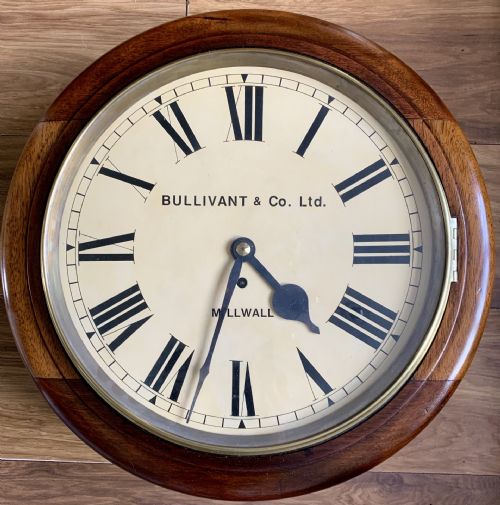 LARGE FUSEE DIAL WALL CLOCK 14 INCH - ADDITIONAL PHOTO 2