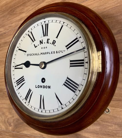 LNER FUSEE 8 INCH DIAL RAILWAY CLOCK CHAIN DRIVEN - ADDITIONAL PHOTO 7
