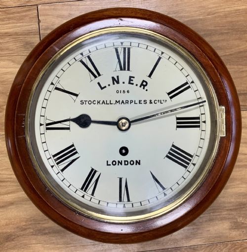 LNER FUSEE 8 INCH DIAL RAILWAY CLOCK CHAIN DRIVEN - ADDITIONAL PHOTO 9