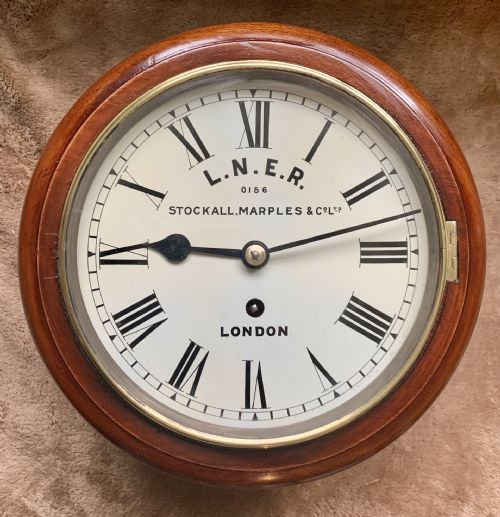 LNER FUSEE 8 INCH DIAL RAILWAY CLOCK CHAIN DRIVEN - ADDITIONAL PHOTO 12