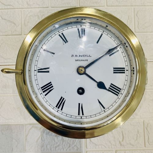 ships fusee clock rare amazing condition - CATEGORY: ANTIQUE CLOCKS - DATED VICTORIAN