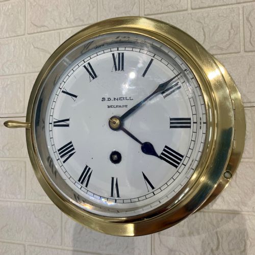 SHIPS FUSEE CLOCK RARE AMAZING CONDITION - ADDITIONAL PHOTO 2