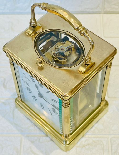REPEAT STRIKING FRENCH CARRIAGE CLOCK STUNNING - ADDITIONAL PHOTO 2