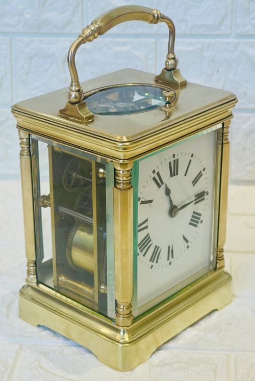 REPEAT STRIKING FRENCH CARRIAGE CLOCK STUNNING - ADDITIONAL PHOTO 4