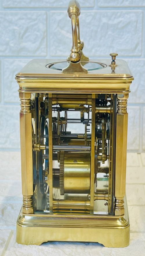 REPEAT STRIKING FRENCH CARRIAGE CLOCK STUNNING - ADDITIONAL PHOTO 8