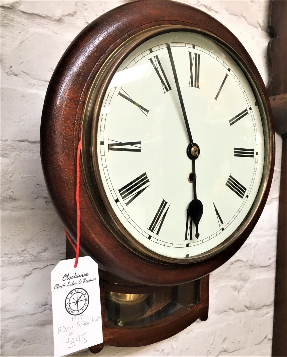 Eight Day Mini Fusee Wall Clock View II