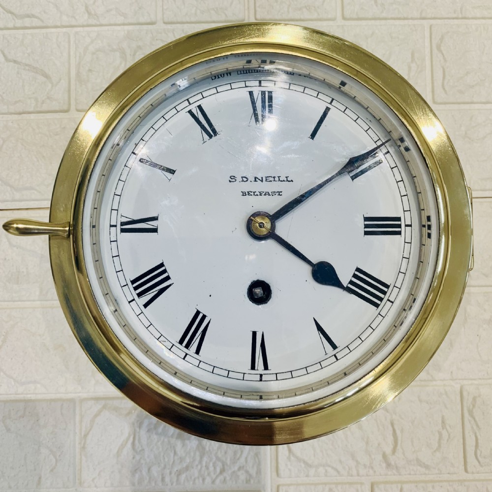Ships Fusee Clock, Rare, Amazing Condition