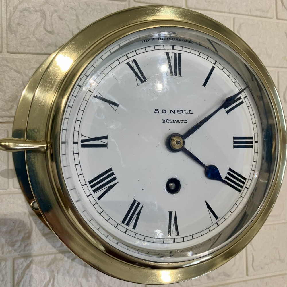 Ships Fusee Clock, Rare, Amazing Condition View IV