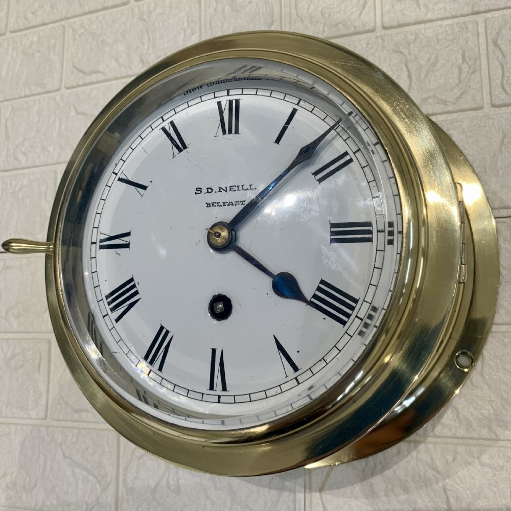 Ships Fusee Clock, Rare, Amazing Condition View VI