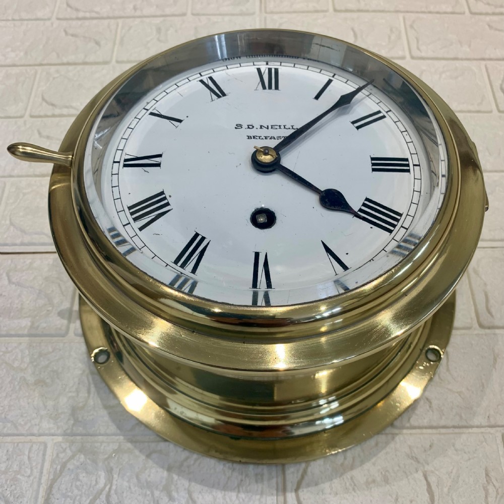 Ships Fusee Clock, Rare, Amazing Condition View IX