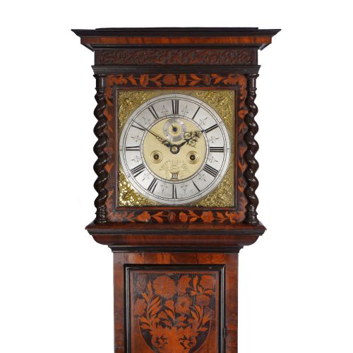 fig 1. A FINE MARQUETRY LONGCASE CLOCK – SAMUEL BARROW – LONDON