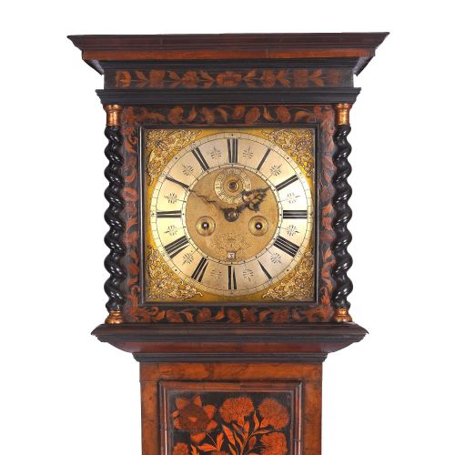 A FINE MARQUETRY LONGCASE CLOCK SIGNED HENRY MASSY OF LONDON - ADDITIONAL PHOTO 1