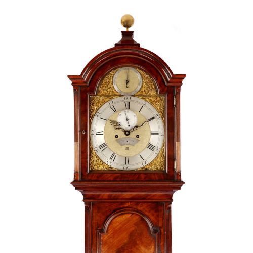 fig 1. LONDON MAHOGANY LONGCASE CLOCK BY STEPHEN HENRY