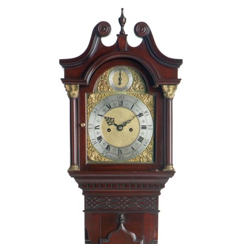 fig 1. MINIATURE MAHOGANY LONGCASE CLOCK – WAKEFIELD – MANCHESTER