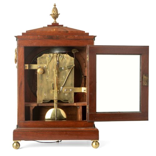 fig 1. REGENCY BRASS MOUNTED STRIKING MAHOGANY BRACKET CLOCK BY JAMES MCCABE OF ROYAL EXCHANGE LONDON NO. 1886