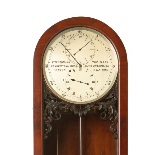 fig 1. A BEAUTIFUL REGULATOR LONGCASE CLOCK SIGNED ATTENBOROUGH - LONDON