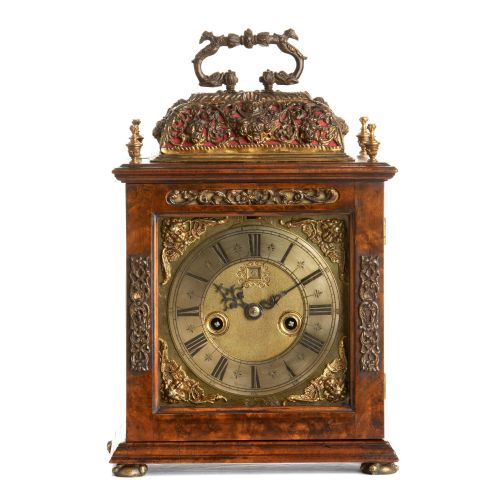 A Very Fine Walnut Table Clock – Richard Baker of London