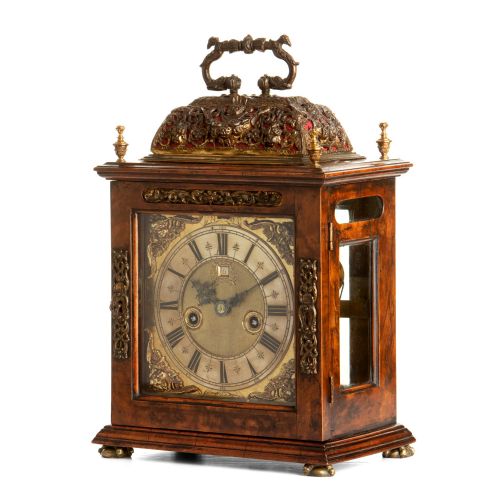 fig 1. A VERY FINE WALNUT TABLE CLOCK – RICHARD BAKER OF LONDON