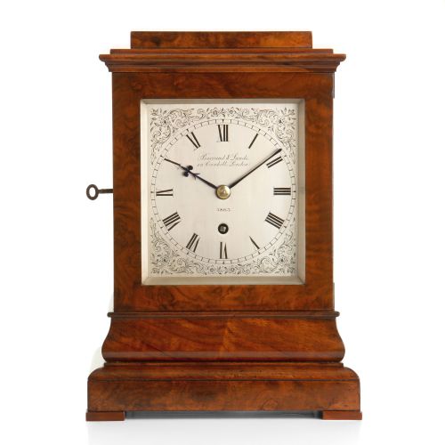 A Superb Walnut Fusee Timepiece Library Clock – Barraud & Lunds of London