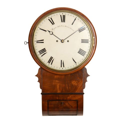 English Striking Drop Dial Wall Clock