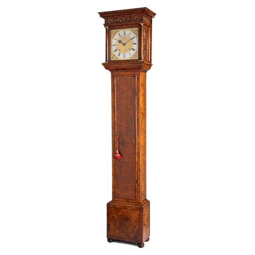 fig 2. MONTH DURATION WALNUT LONGCASE CLOCK – JOHN KNIBB – OXFORD