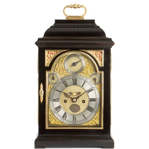Ebonised Quarter Repeating Table Clock – Richard Peckover – London
