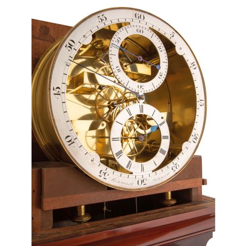 fig 3. A STUNNING SKELETONISED REGULATOR LONGCASE CLOCK – HENNESSY – SWANSEA