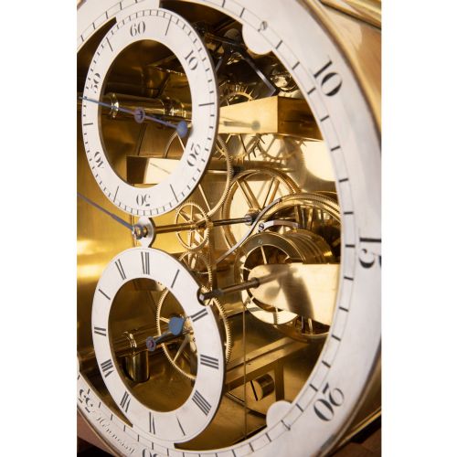 fig 5. A STUNNING SKELETONISED REGULATOR LONGCASE CLOCK – HENNESSY – SWANSEA