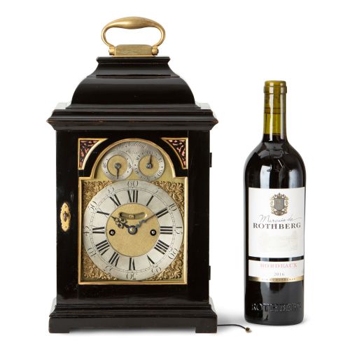 fig 1. SMALL EBONISED STRIKING REPEATING TABLE CLOCK BY JOHN SEDDON – LONDON