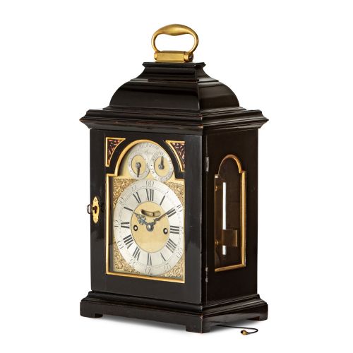 fig 2. SMALL EBONISED STRIKING REPEATING TABLE CLOCK BY JOHN SEDDON – LONDON