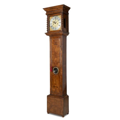 A FINE BURR WALNUT 8DAY LONGCASE CLOCK JOSEPH WINDMILLS LONDON - ADDITIONAL PHOTO 1