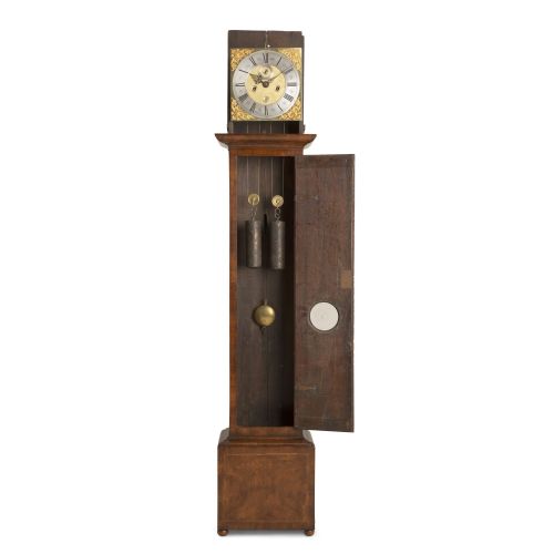 A FINE BURR WALNUT 8DAY LONGCASE CLOCK JOSEPH WINDMILLS LONDON - ADDITIONAL PHOTO 3