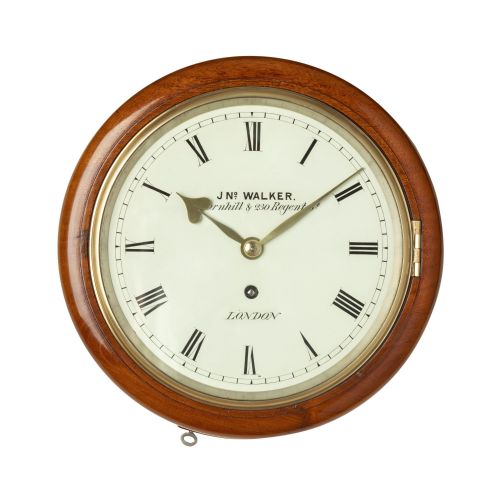 An Attractive Miniature 8-Day Timepiece Dial Clock