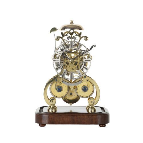 fig 1. A BEAUTIFUL BRASS STRIKING SKELETON CLOCK