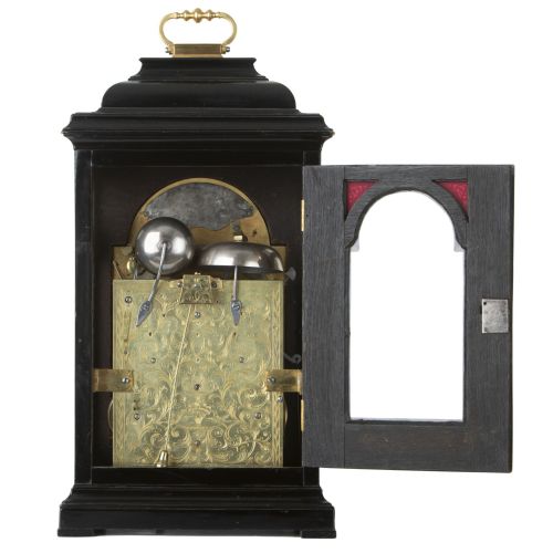 fig 2. QUARTER CHIMING EBONISED BRACKET CLOCK – CHRISTOPHER PINCHBECK
