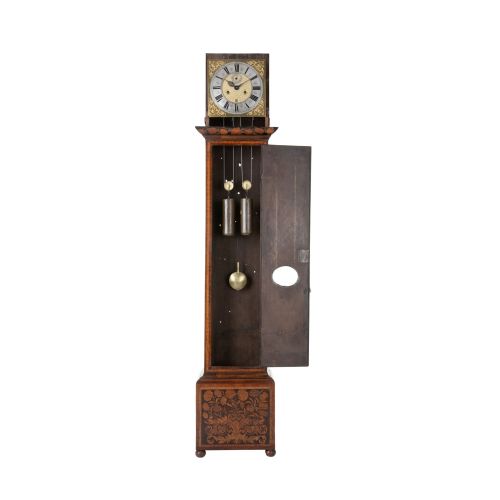 fig 2. CORNELIUS HARBERT LONDON MARQUETRY LONGCASE CLOCK