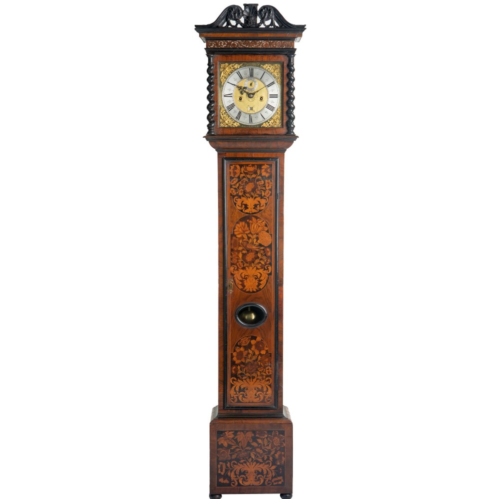 A VERY FINE MARQUETRY LONGCASE CLOCK – RICHARD BAKER – LONDON